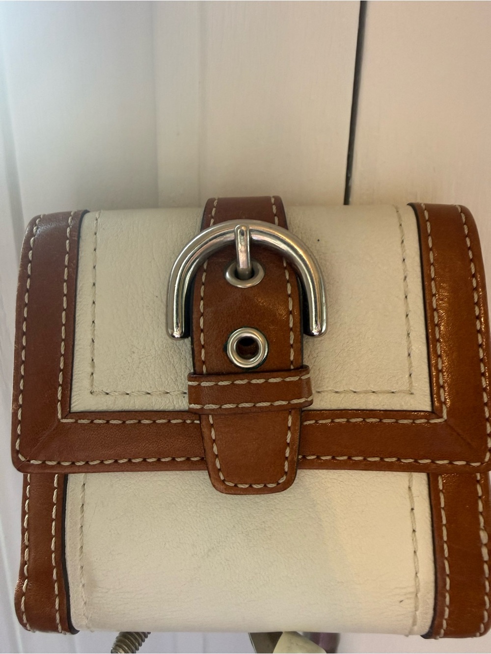 Coach SoHo flap Leather Shoulder Bag with Matching Wallet - Picture 7 of 11